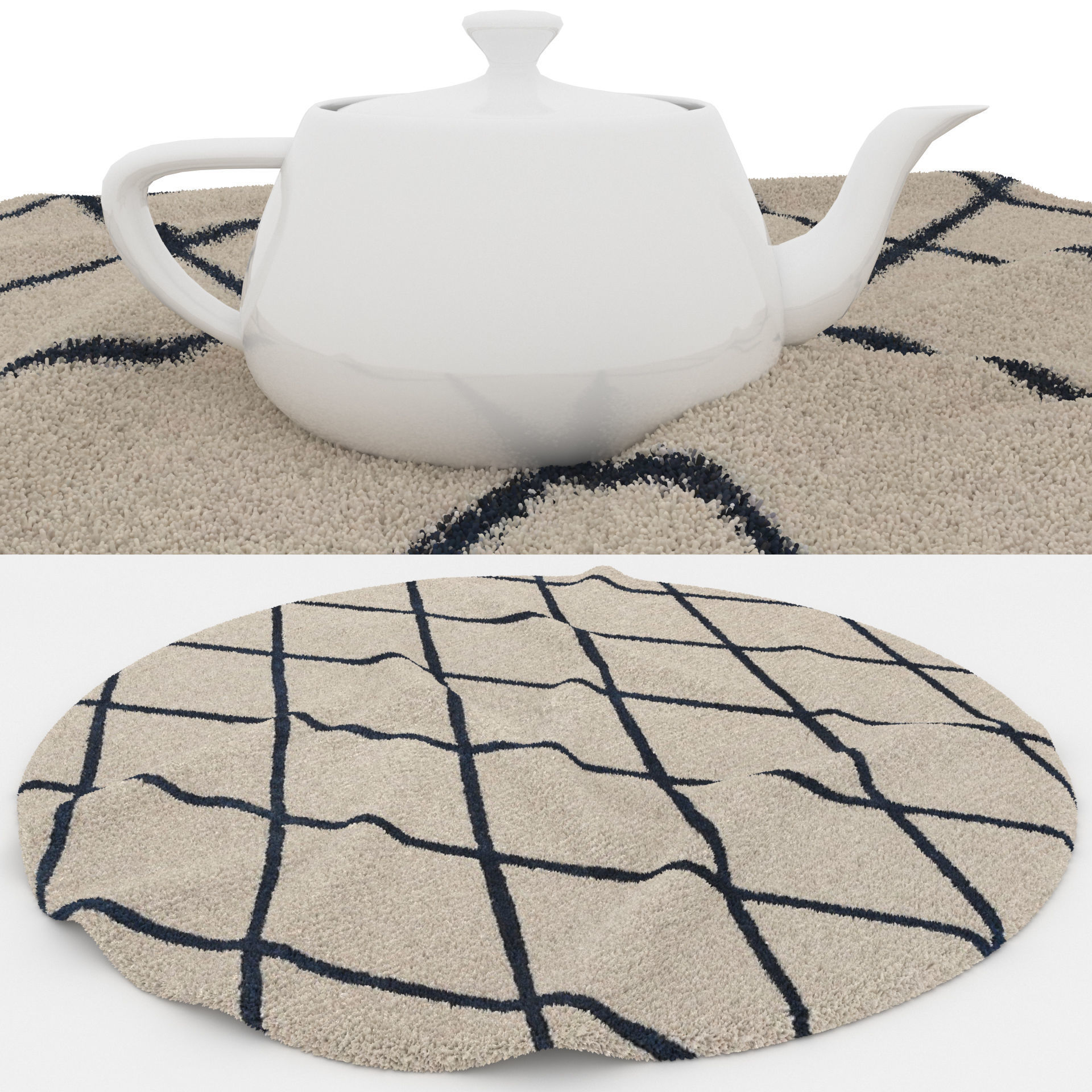 Rugs No 392 Low-poly 3D model_1