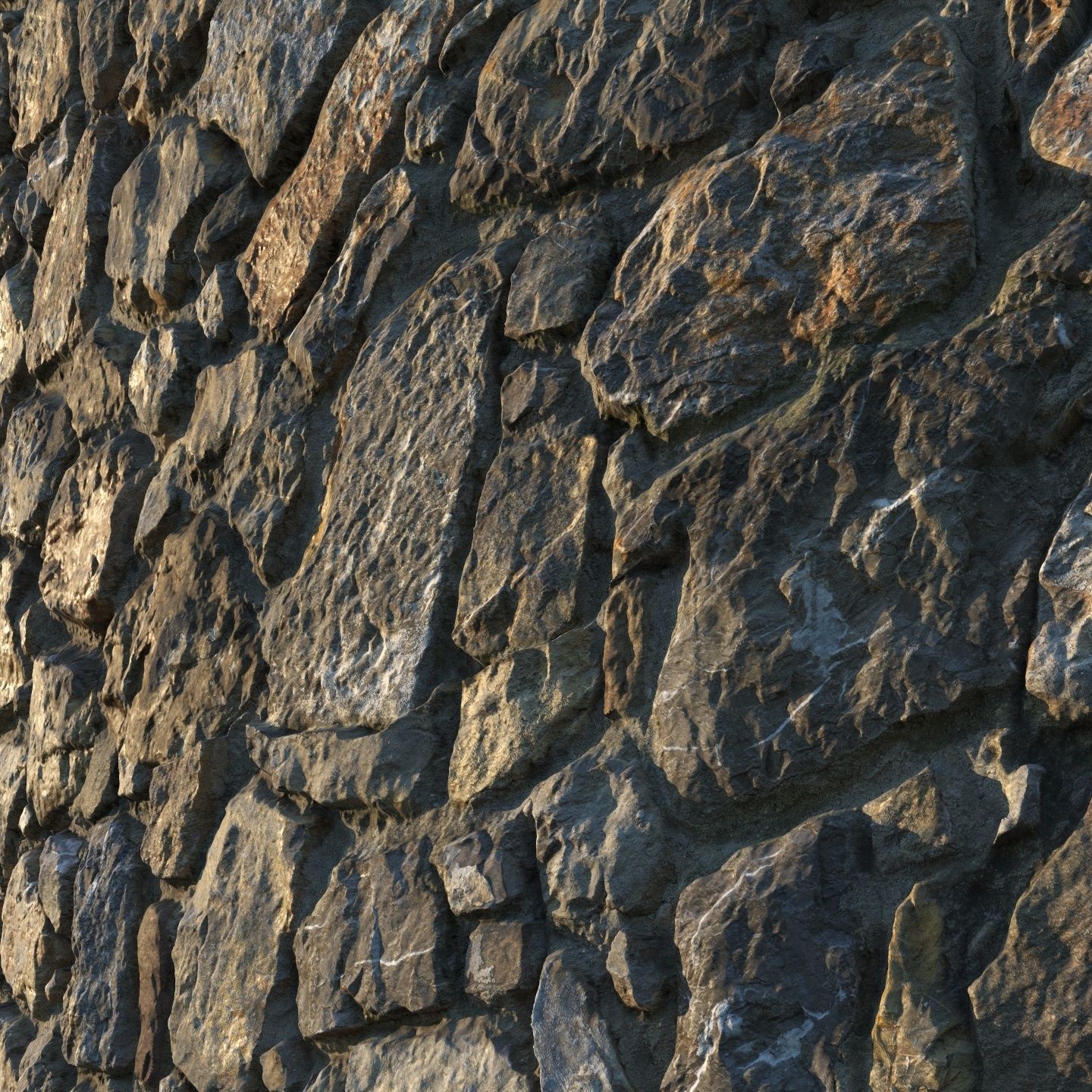 Masonry material 12 8k seamless PBR Texture_2