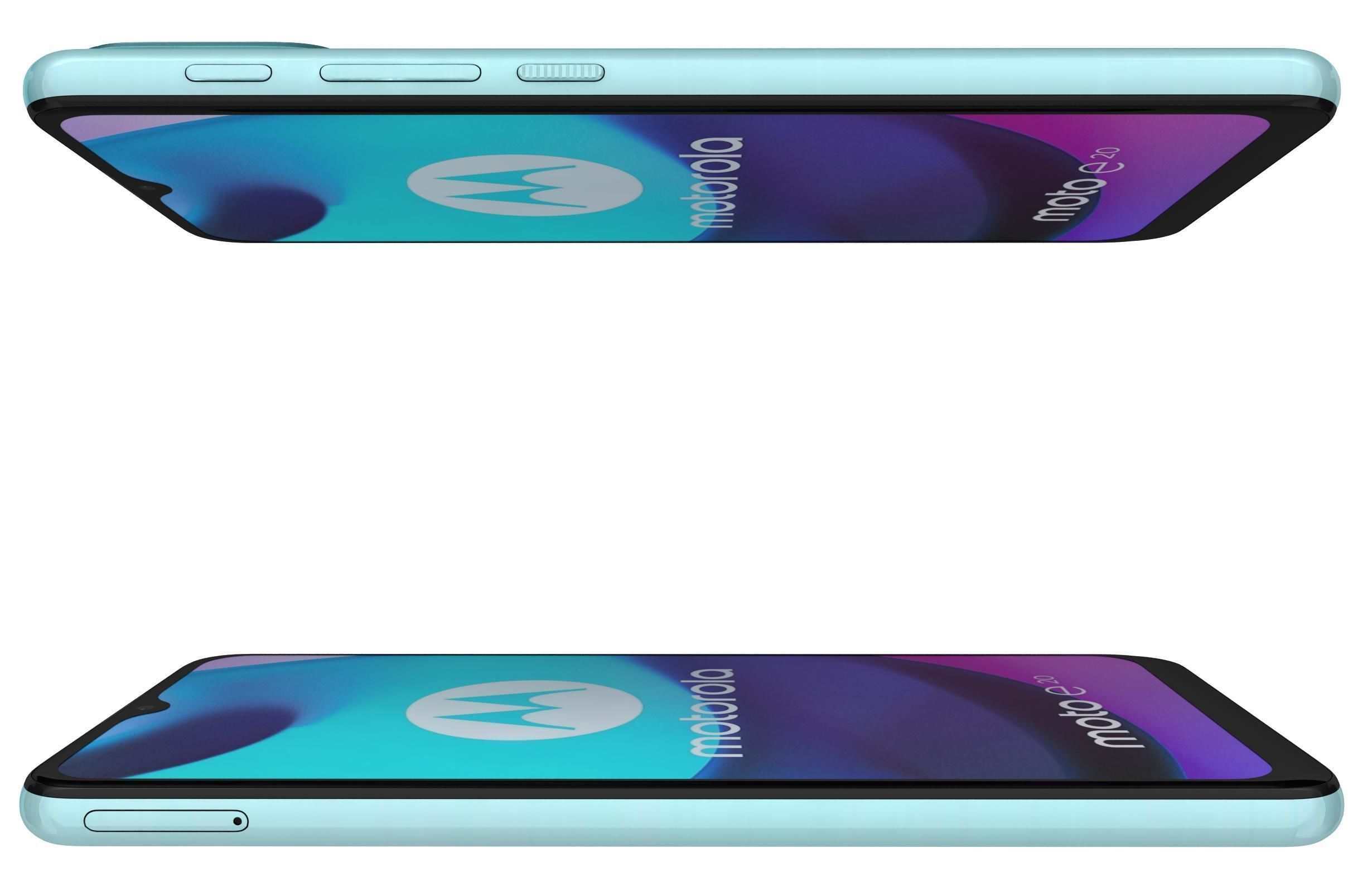 Motorola Moto E20 Blue 3D model_8