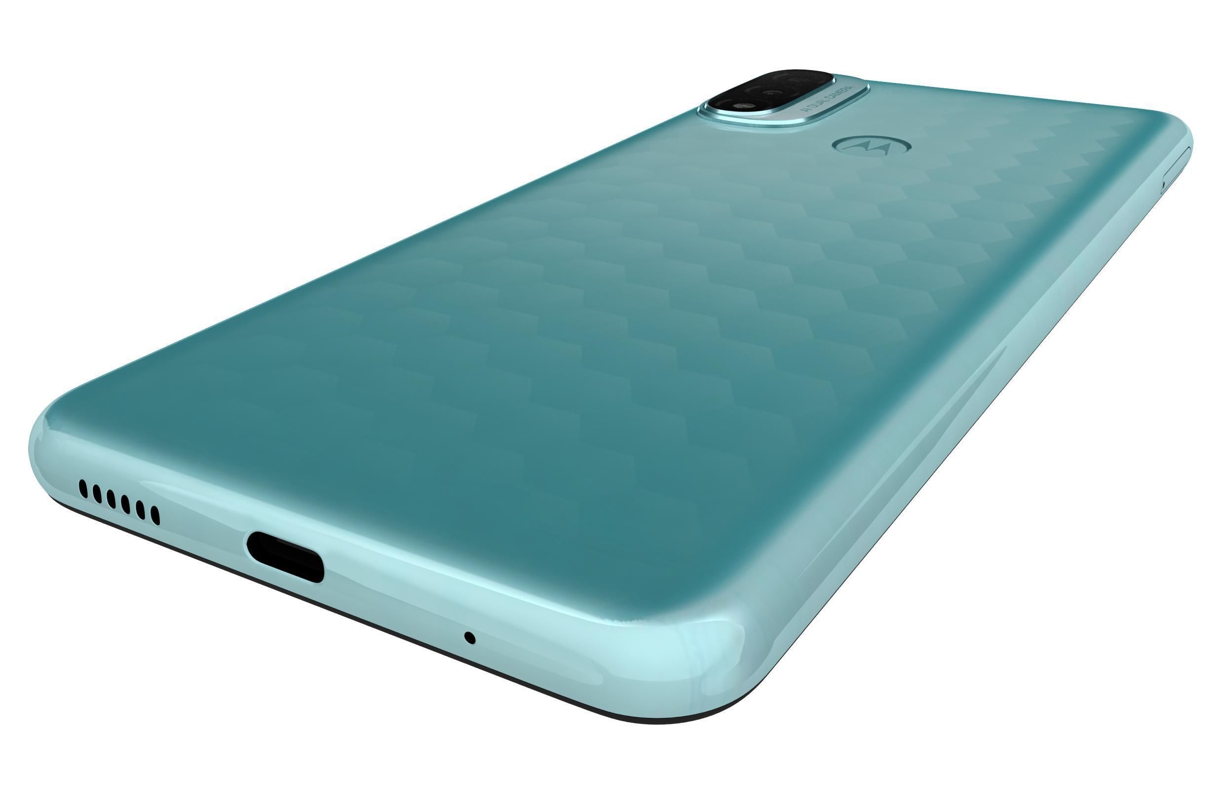 Motorola Moto E20 Blue 3D model_14