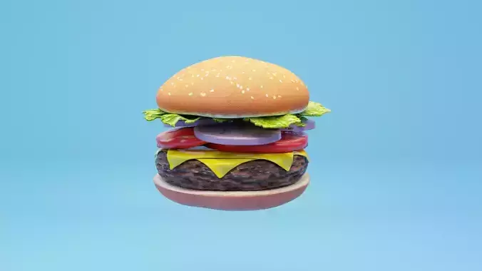 hamburger 3d model