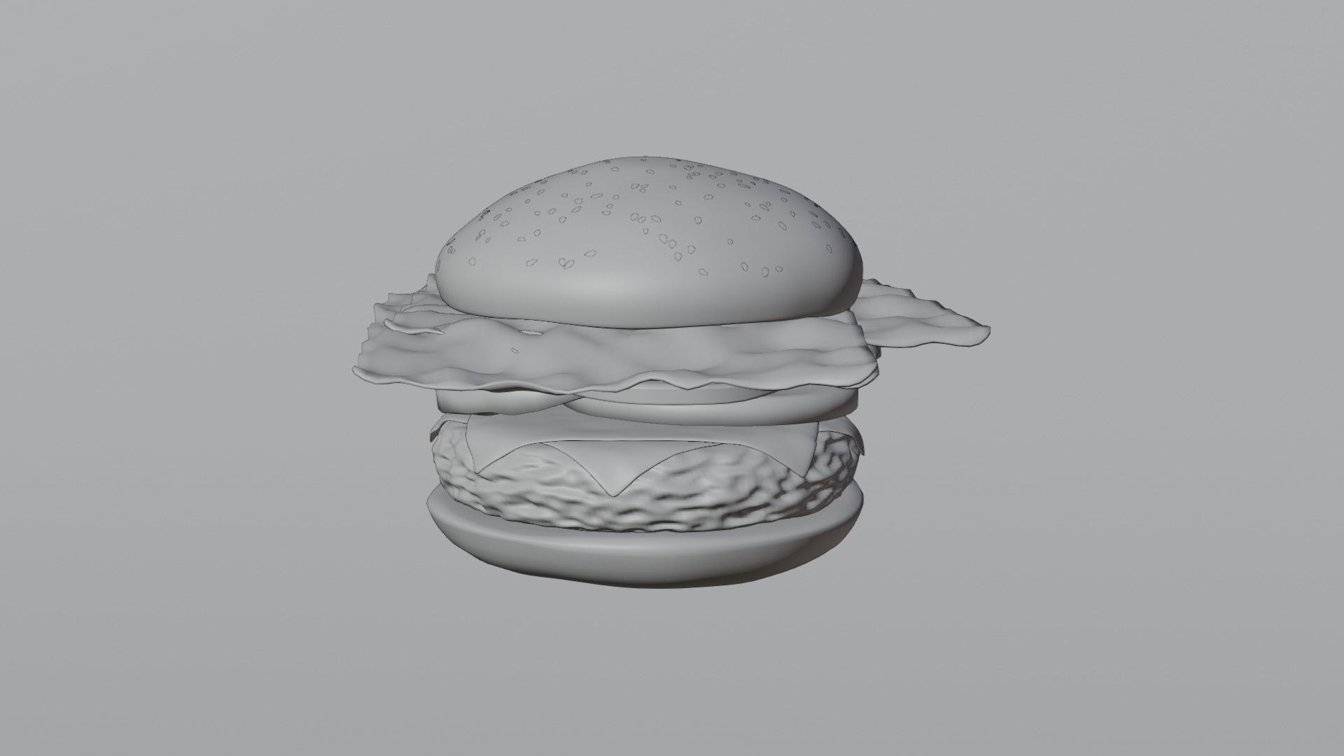 hamburger 3d model 3D model_1