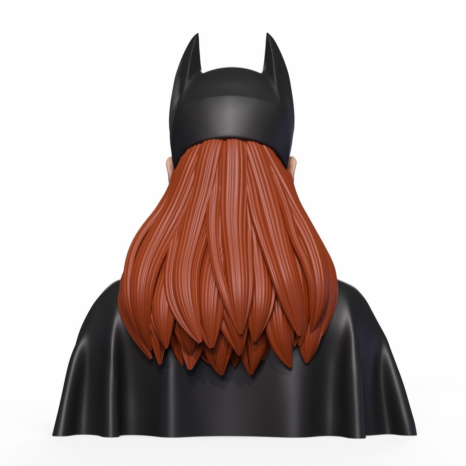 Girl B bust of female batgirl 3D print model_4