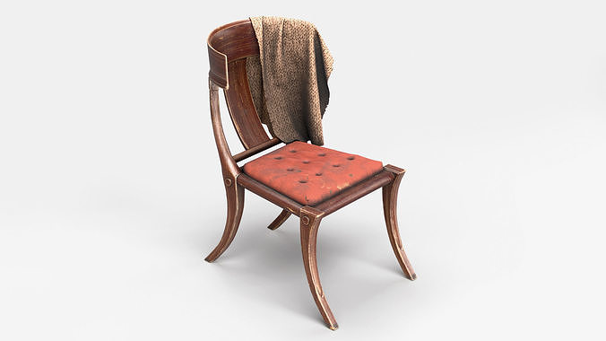 Pescetta klismos chair 3D model