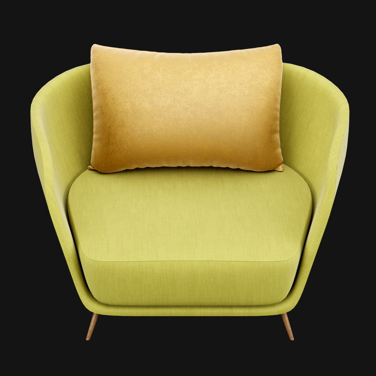 Modern chair 3D model_4
