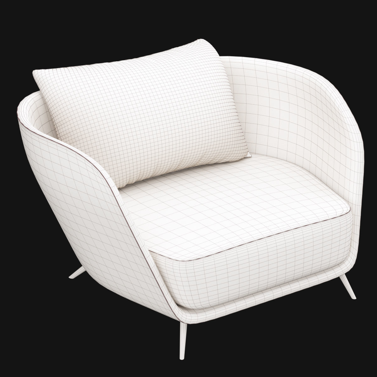 Modern chair 3D model_11