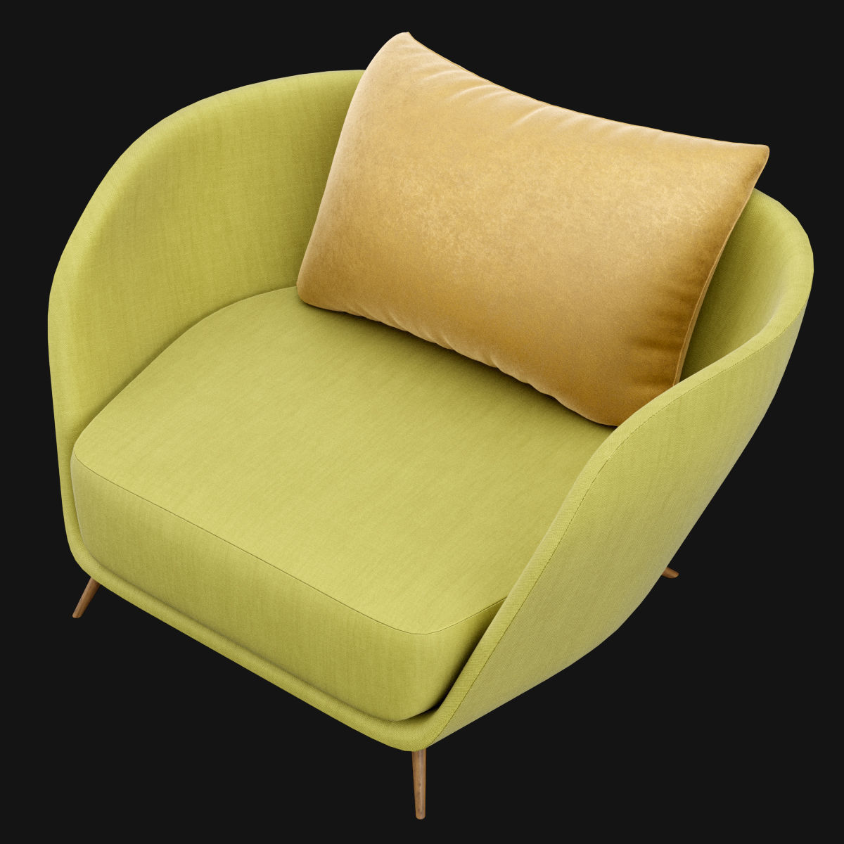 Modern chair 3D model_16