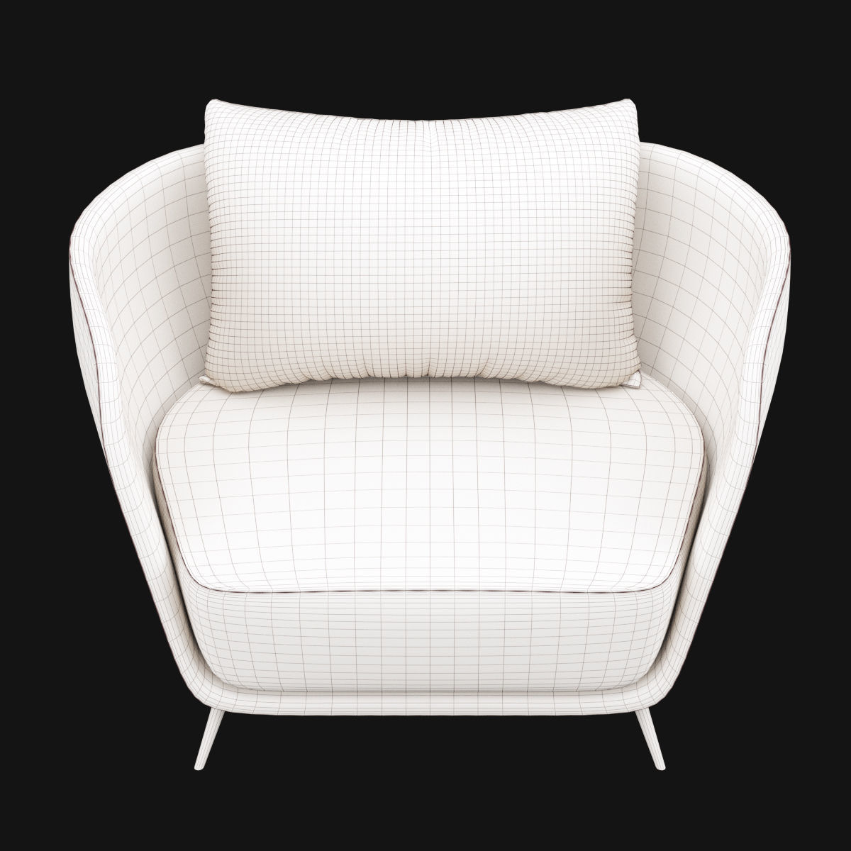 Modern chair 3D model_5