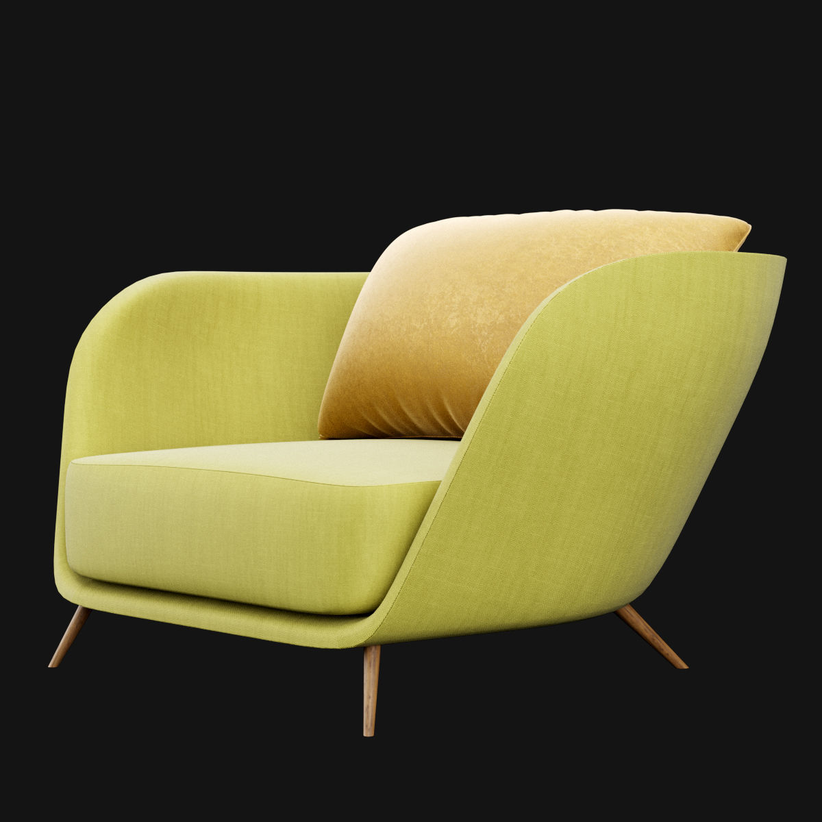 Modern chair 3D model_2