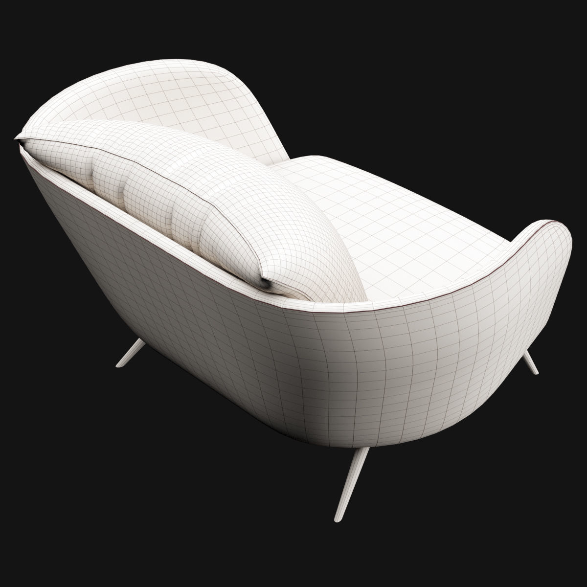 Modern chair 3D model_19