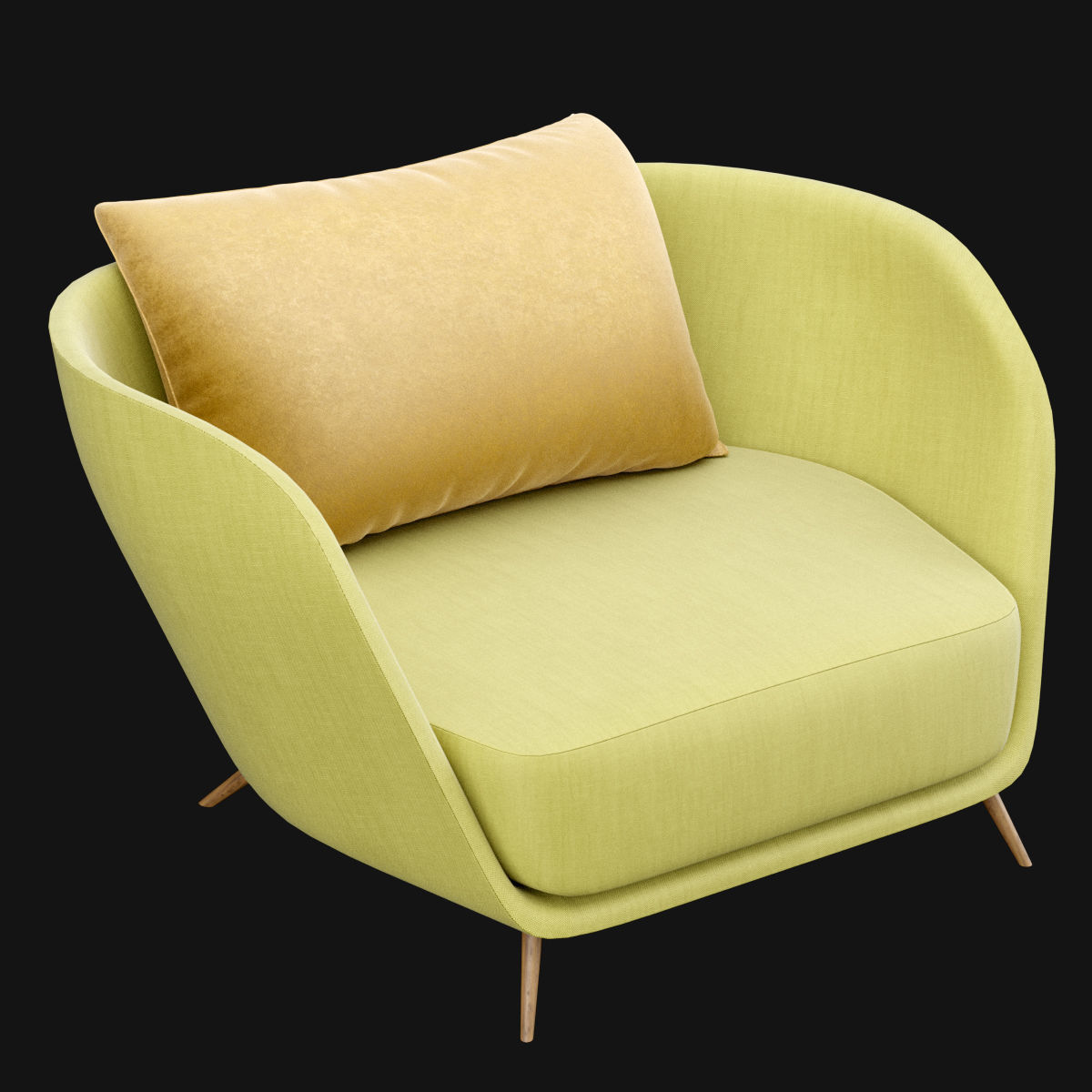 Modern chair 3D model_10