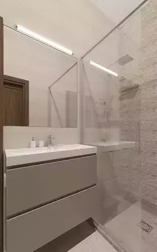 Simle shower room
