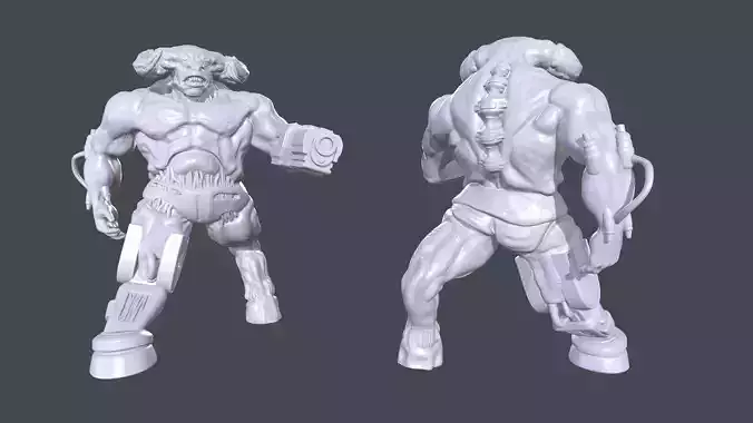 Doom Cyberdemon DOS Print Model 3D print model