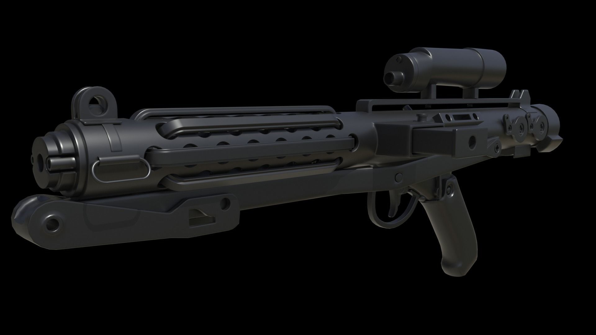 Star Wars multipe blasters mandolorian  3D model_1