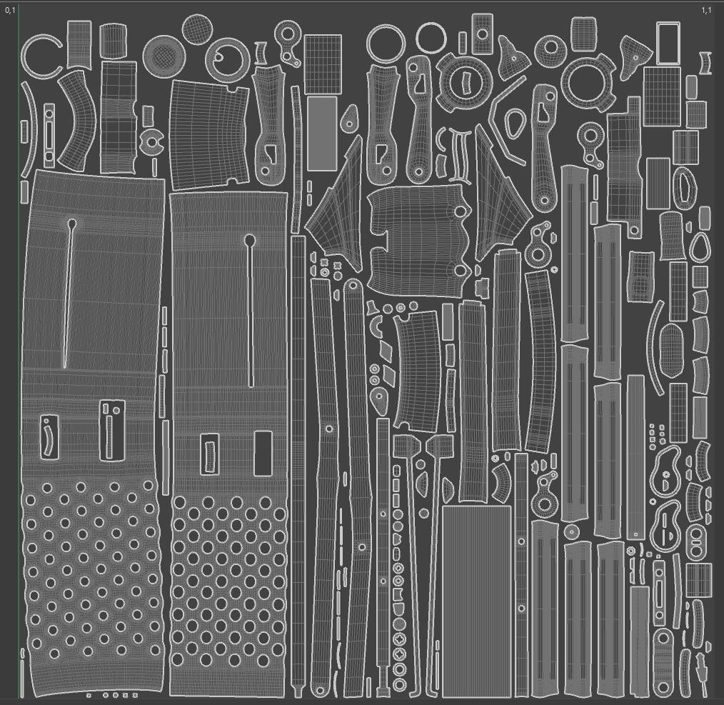 Star Wars multipe blasters mandolorian  3D model_11