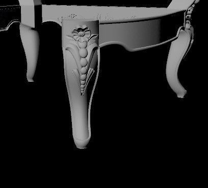 sofa with armchair 3D model_4