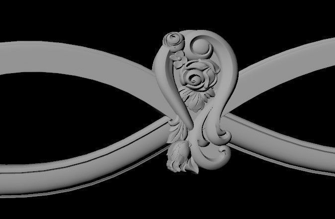 sofa with armchair 3D model_10