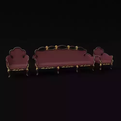 sofa with armchair