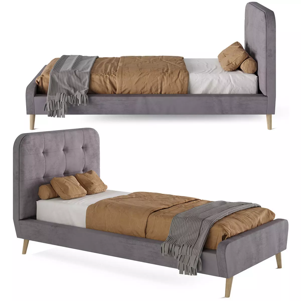 Tiffany bed 90 Signal Meble 3D model