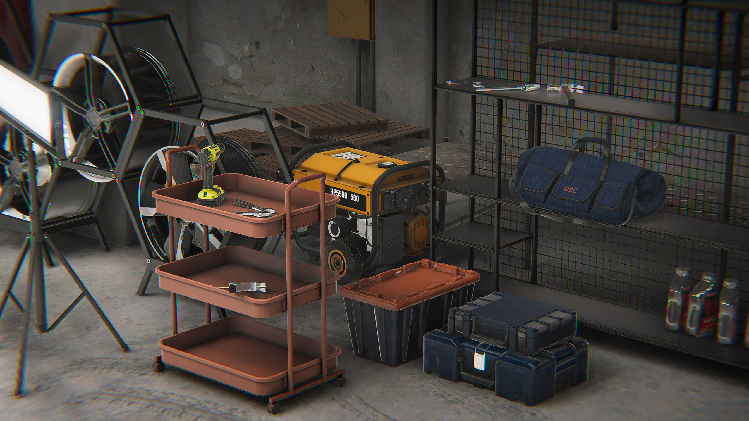 UNITY3D INR INDUSTRIAL INTERIOR ARCHVIZ Low-poly 3D model_20