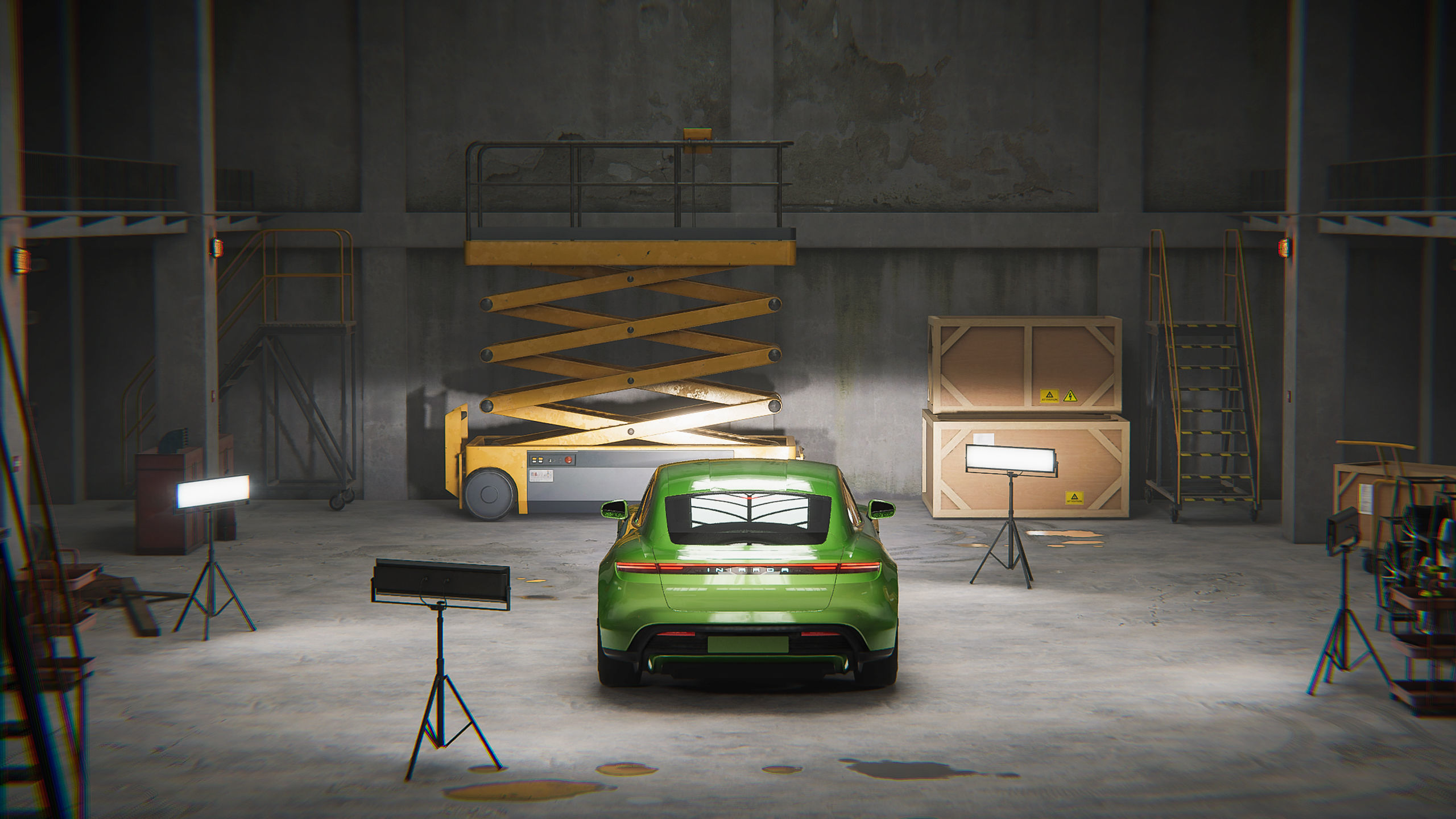 UNITY3D INR INDUSTRIAL INTERIOR ARCHVIZ Low-poly 3D model_22