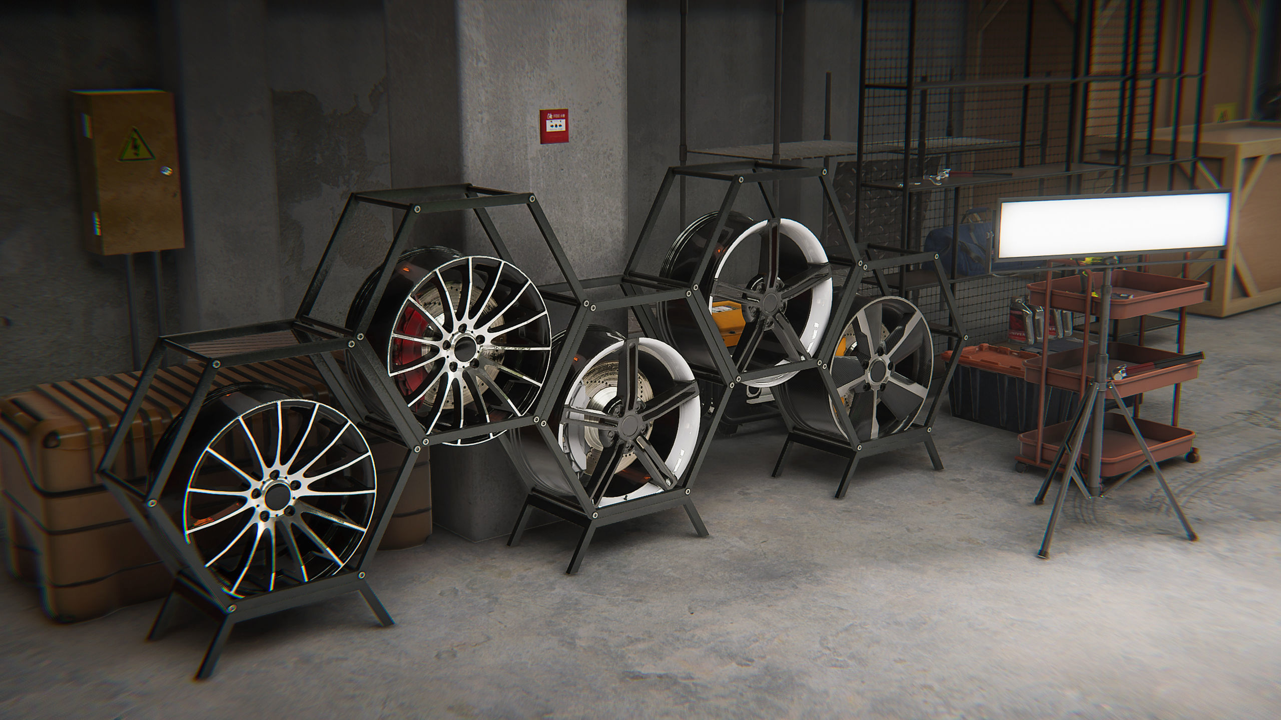 UNITY3D INR INDUSTRIAL INTERIOR ARCHVIZ Low-poly 3D model_19