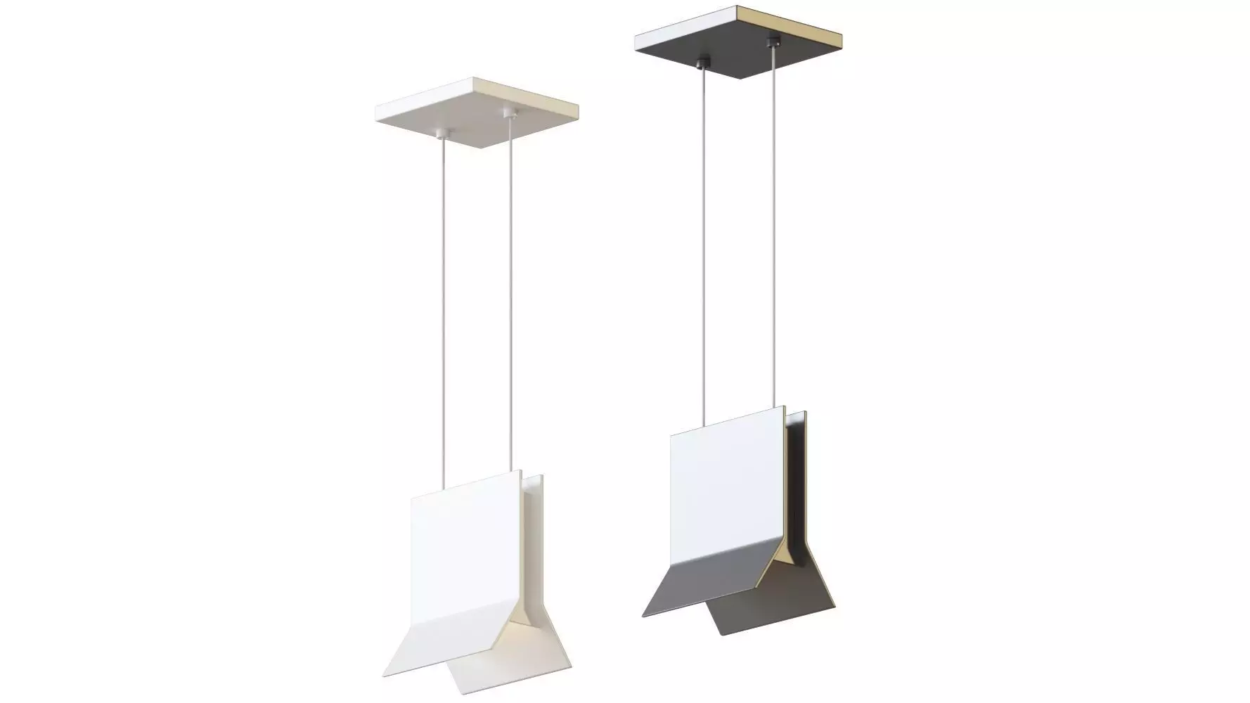 Lambda LED Pendant by Sonneman 3D model