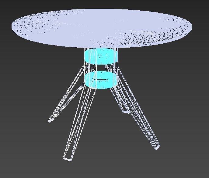 ROUND COFFEE KITCHEN TABLE BASE - BALASAGUN LAGARI TABLE BASE Free 3D model_7