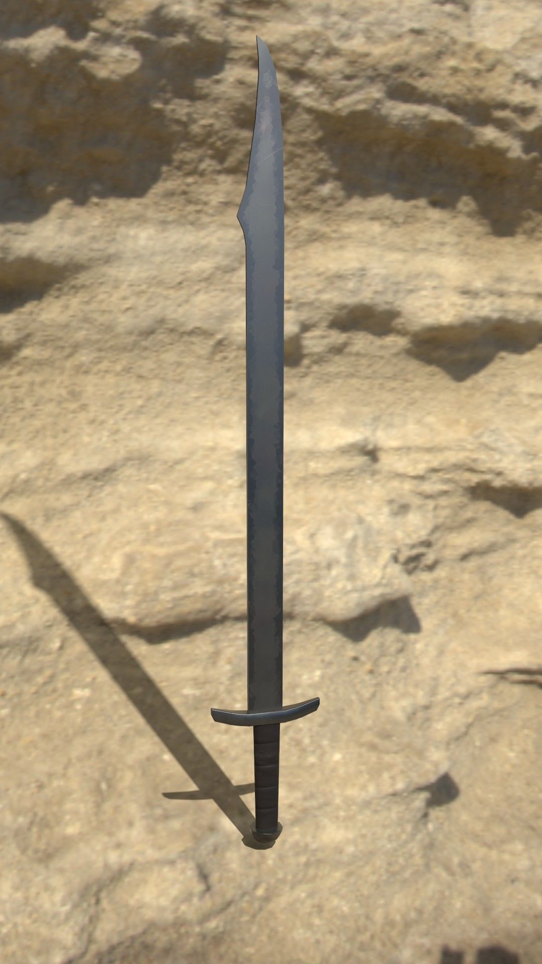 Realistic Medieval Swords Low-poly 3D model_11