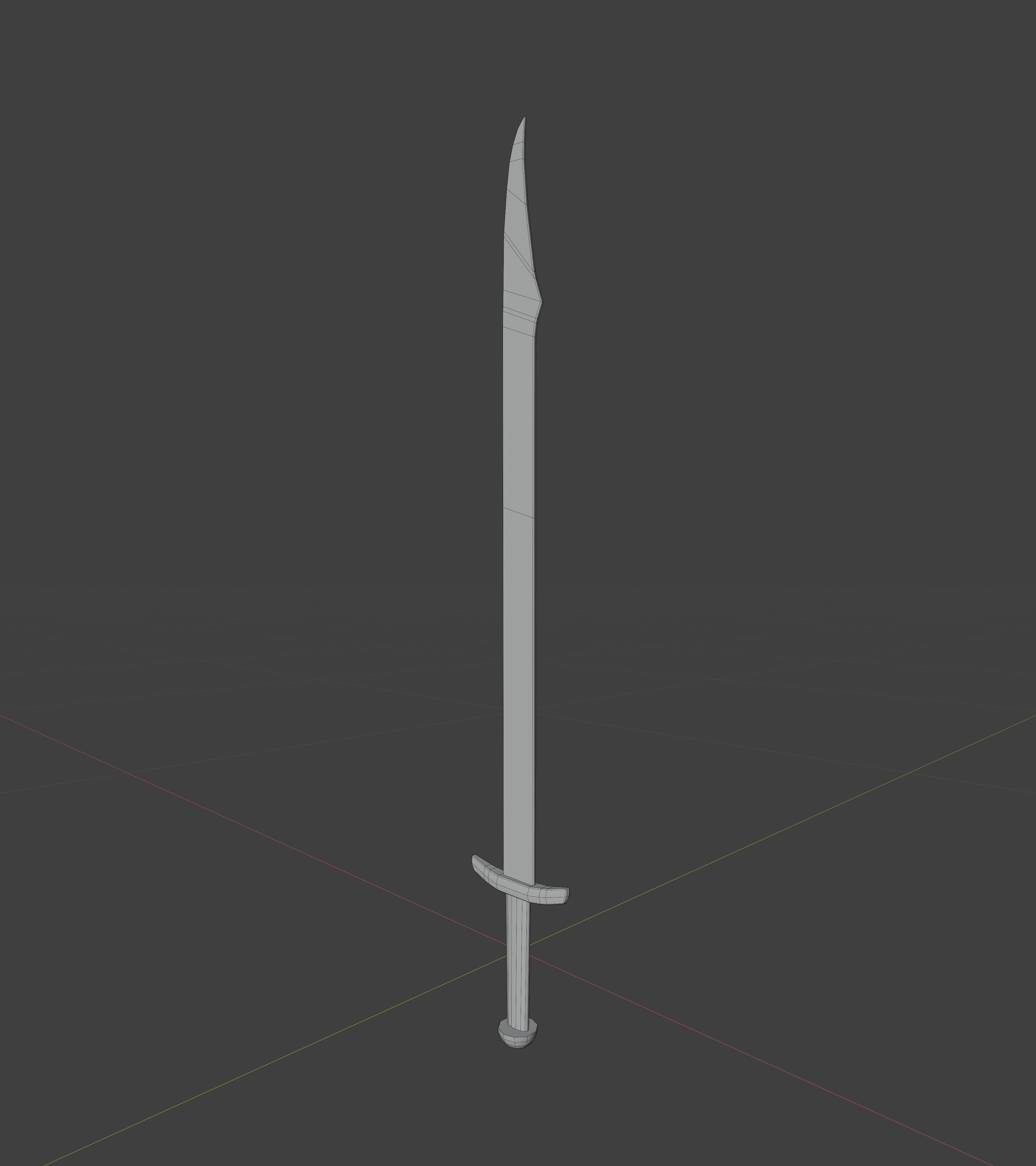 Realistic Medieval Swords Low-poly 3D model_12