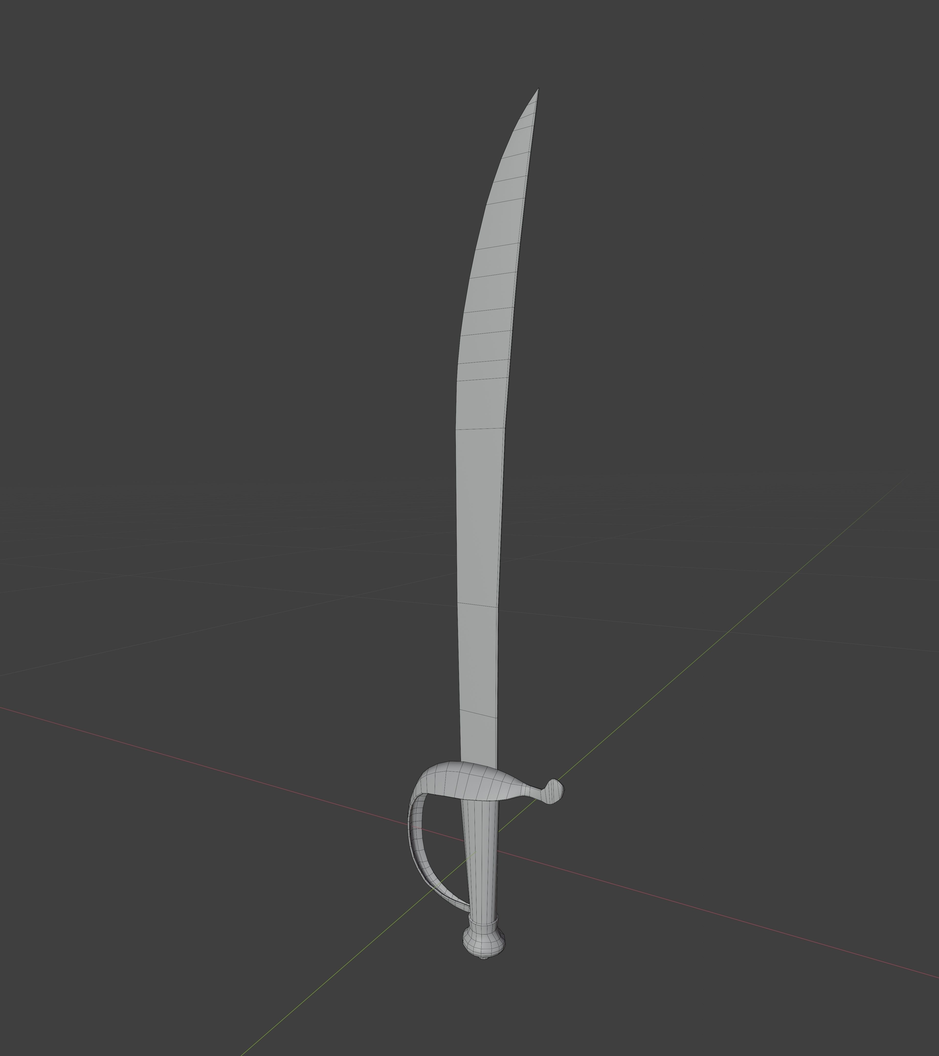 Realistic Medieval Swords Low-poly 3D model_6
