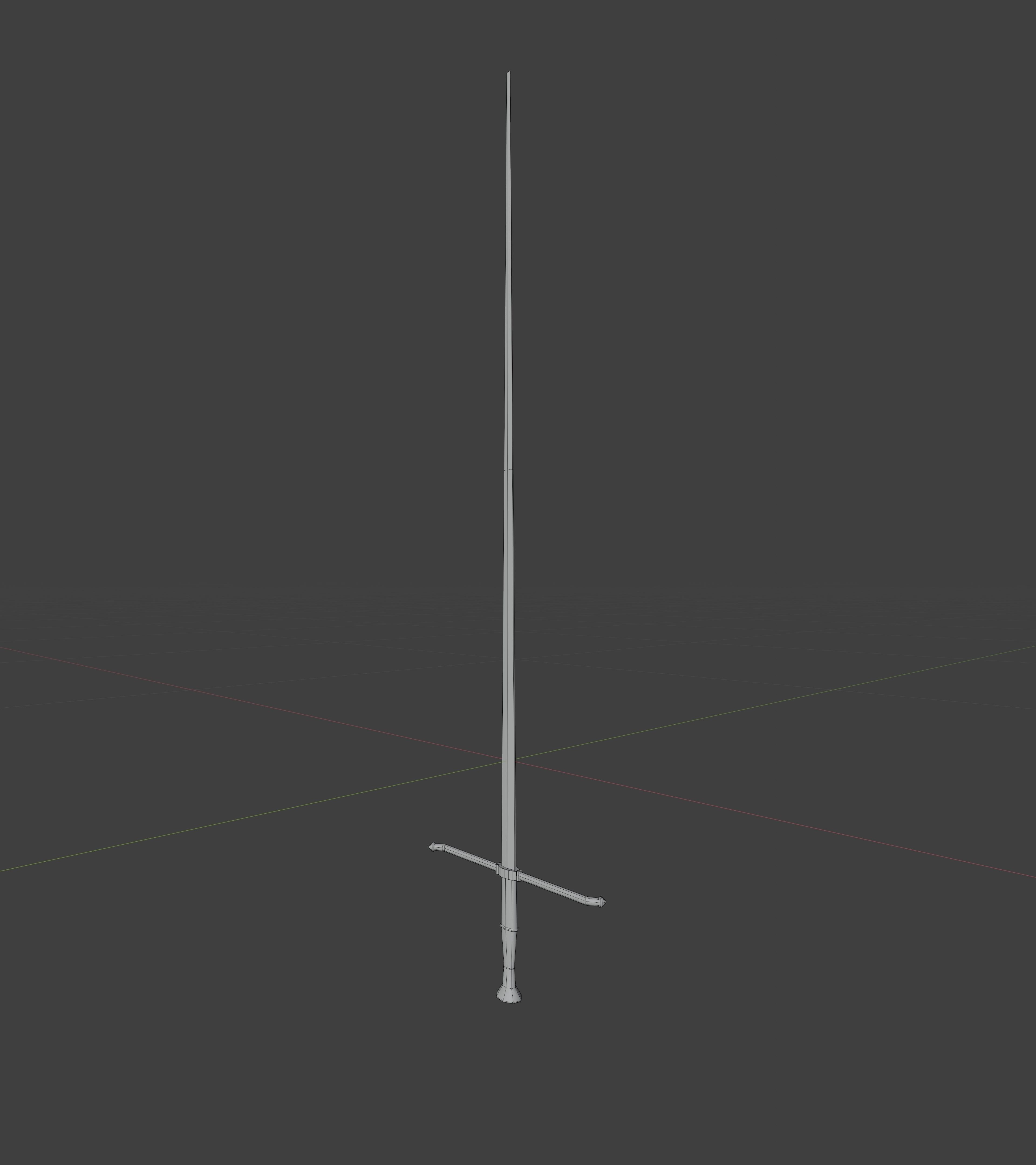 Realistic Medieval Swords Low-poly 3D model_9