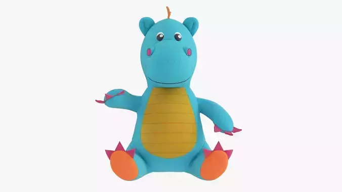 Dragon toy soft 3D model