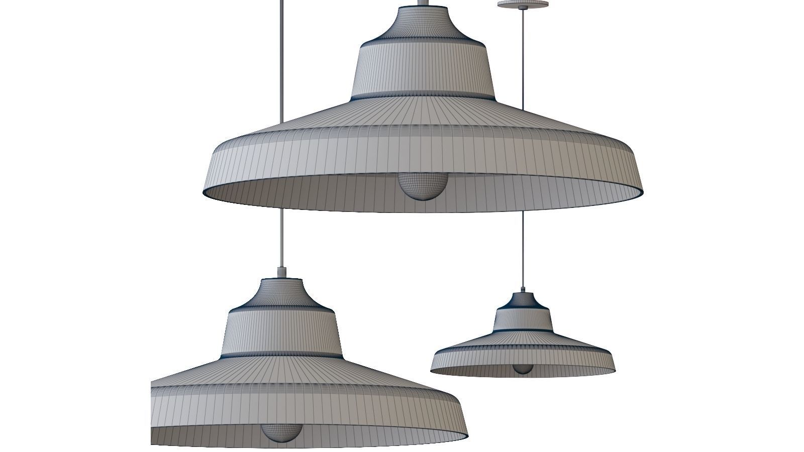 Zevo Pendant Light by Tech Lighting 3D model_1