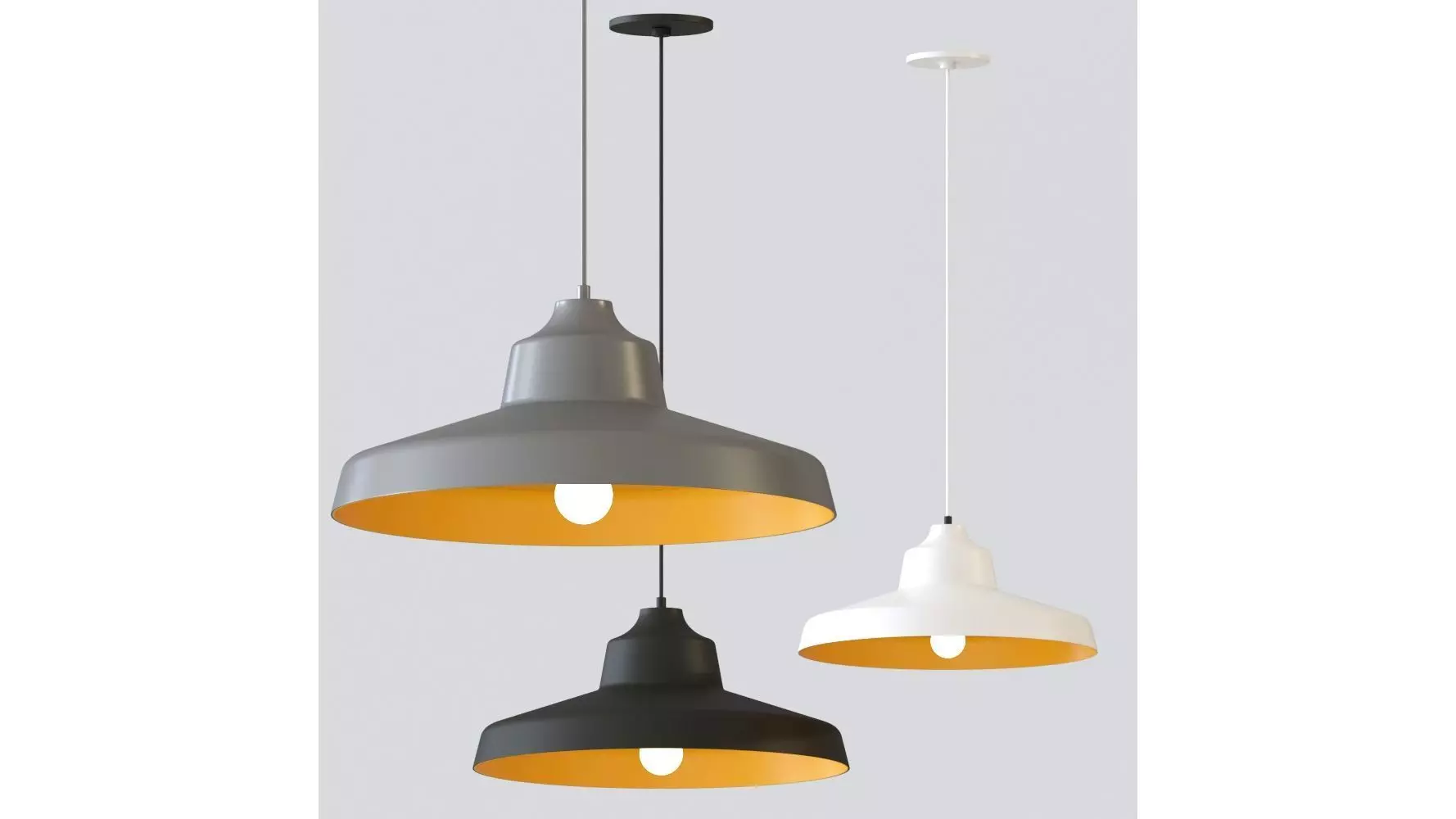 Zevo Pendant Light by Tech Lighting 3D model_0