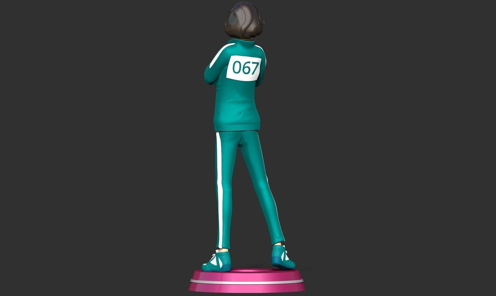 Player 067 - Squid game Fanart 3D print model_18