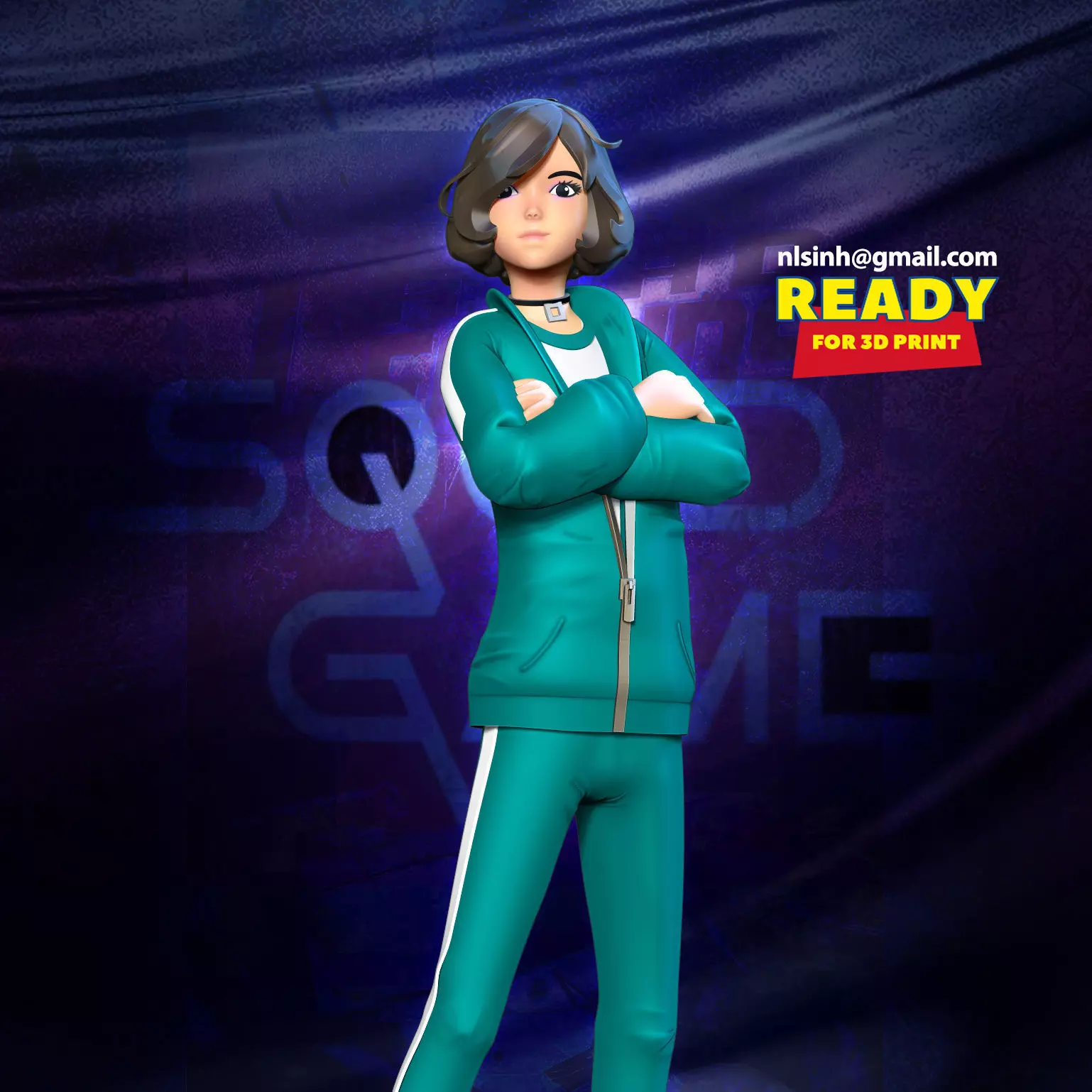 Player 067 - Squid game Fanart 3D print model_0