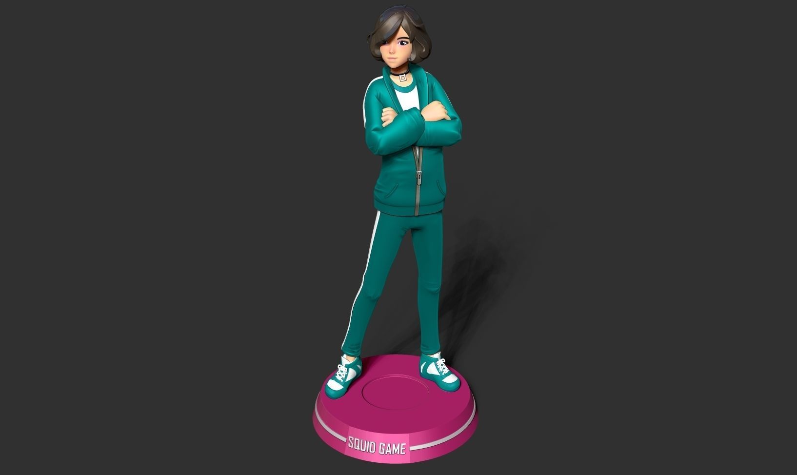 Player 067 - Squid game Fanart 3D print model_16