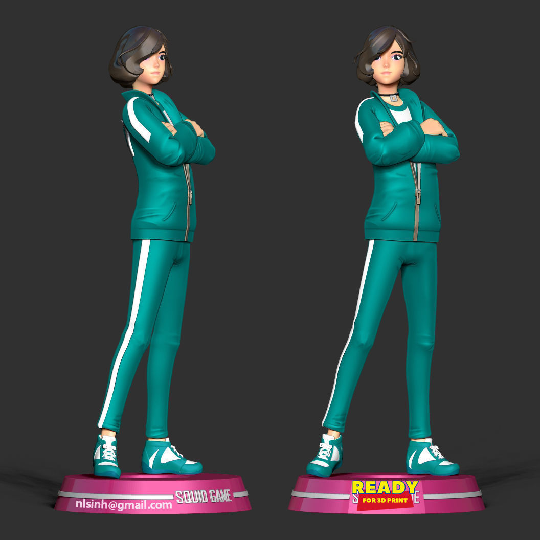 Player 067 - Squid game Fanart 3D print model_1