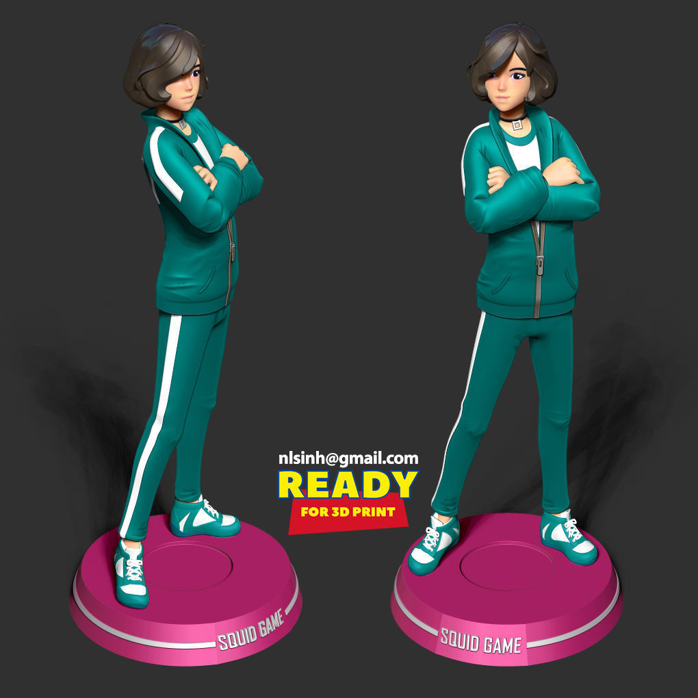 Player 067 - Squid game Fanart 3D print model_7