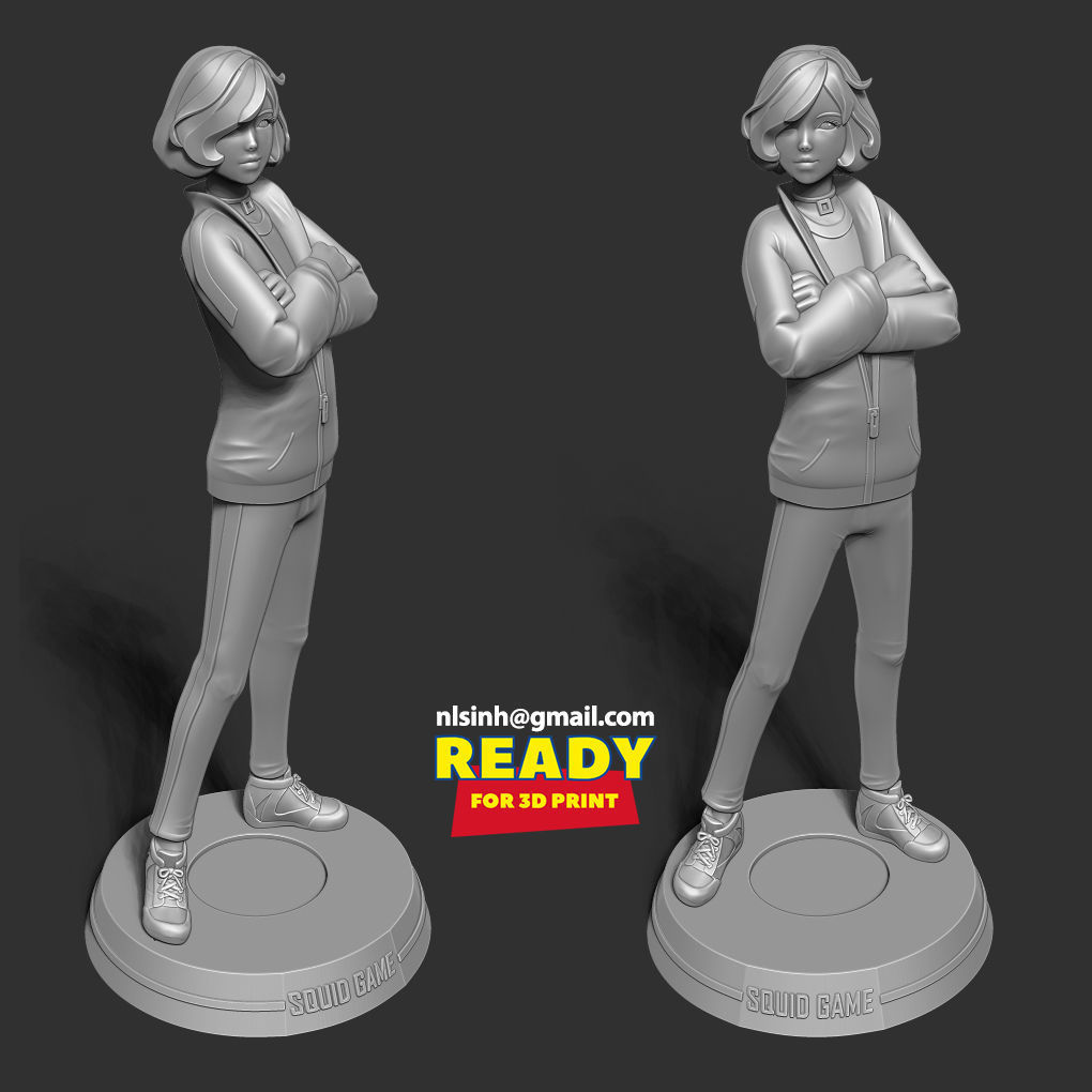Player 067 - Squid game Fanart 3D print model_6