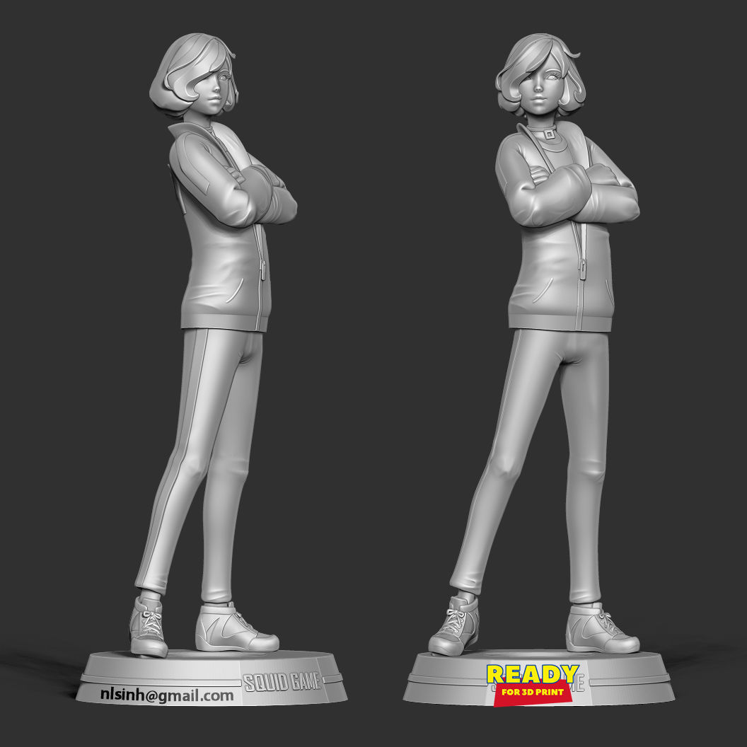 Player 067 - Squid game Fanart 3D print model_3