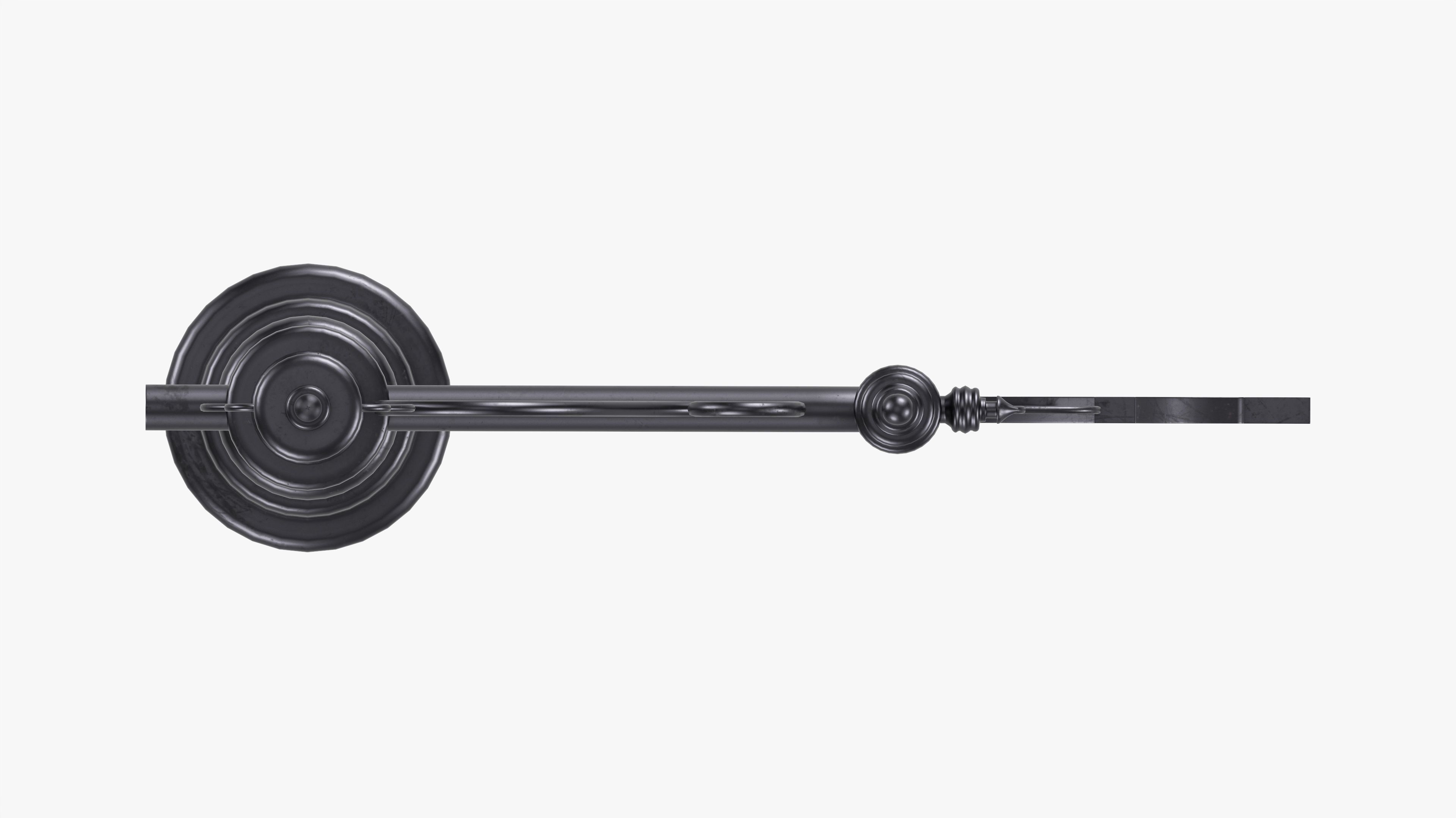 Forged column with hanging sign 01 3D model_6