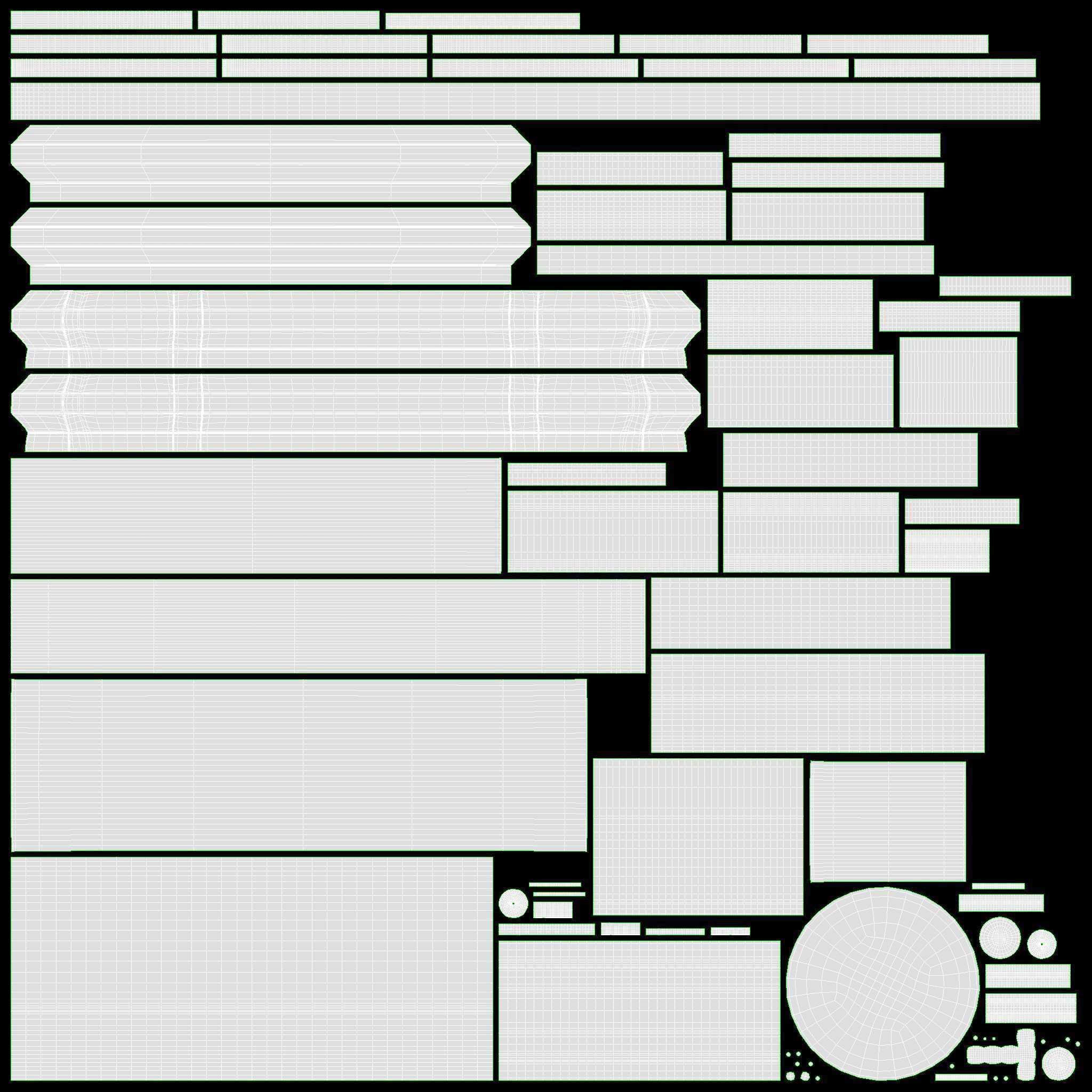 Forged column with hanging sign 01 3D model_12