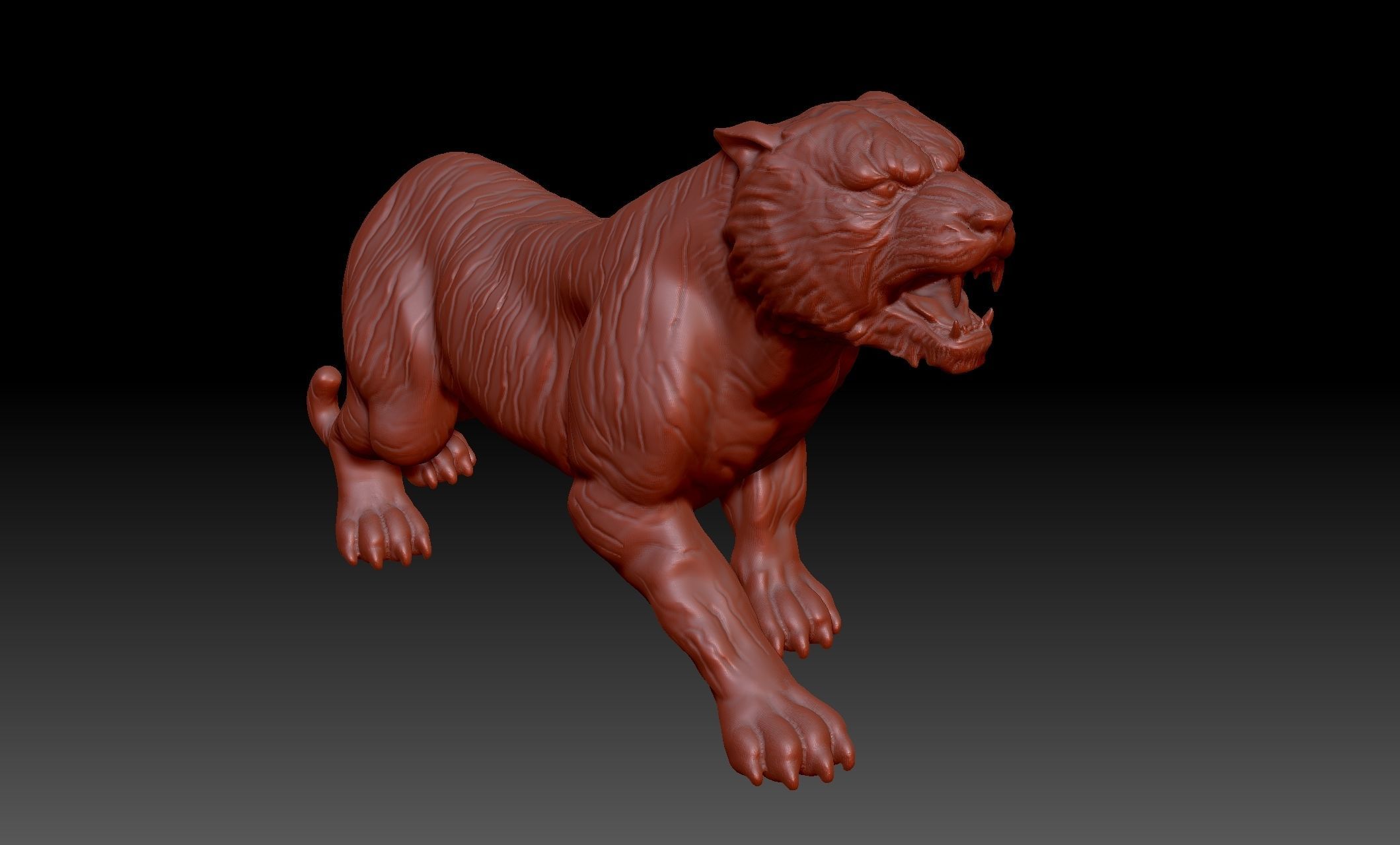 Tiger 3D print model_6