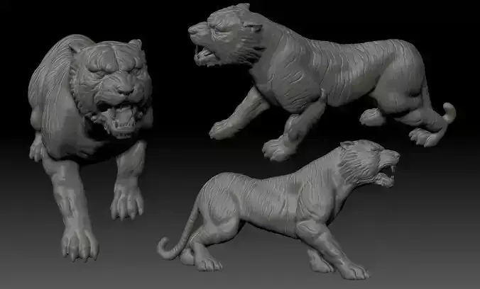Tiger 3D print model