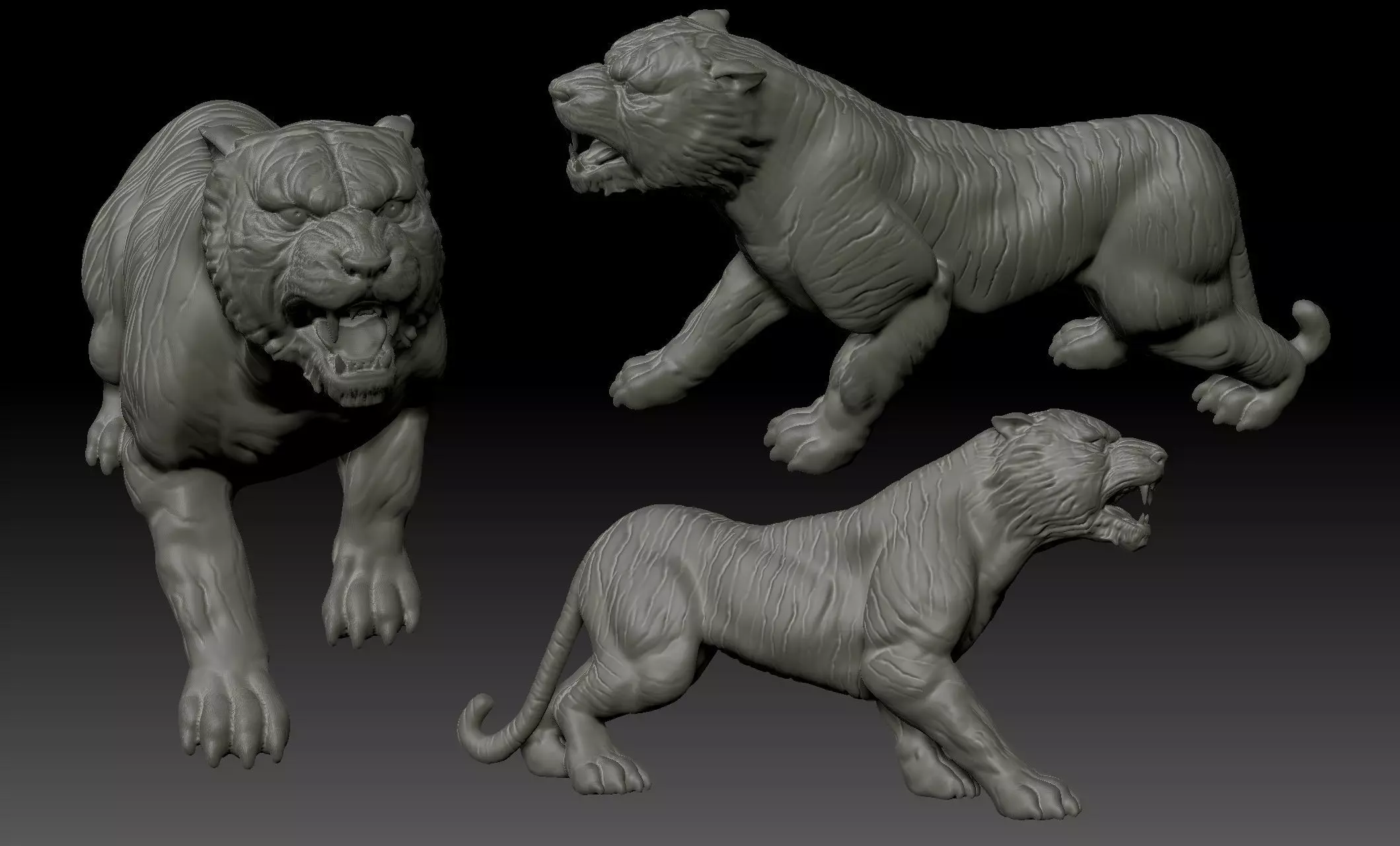 Tiger 3D print model_0