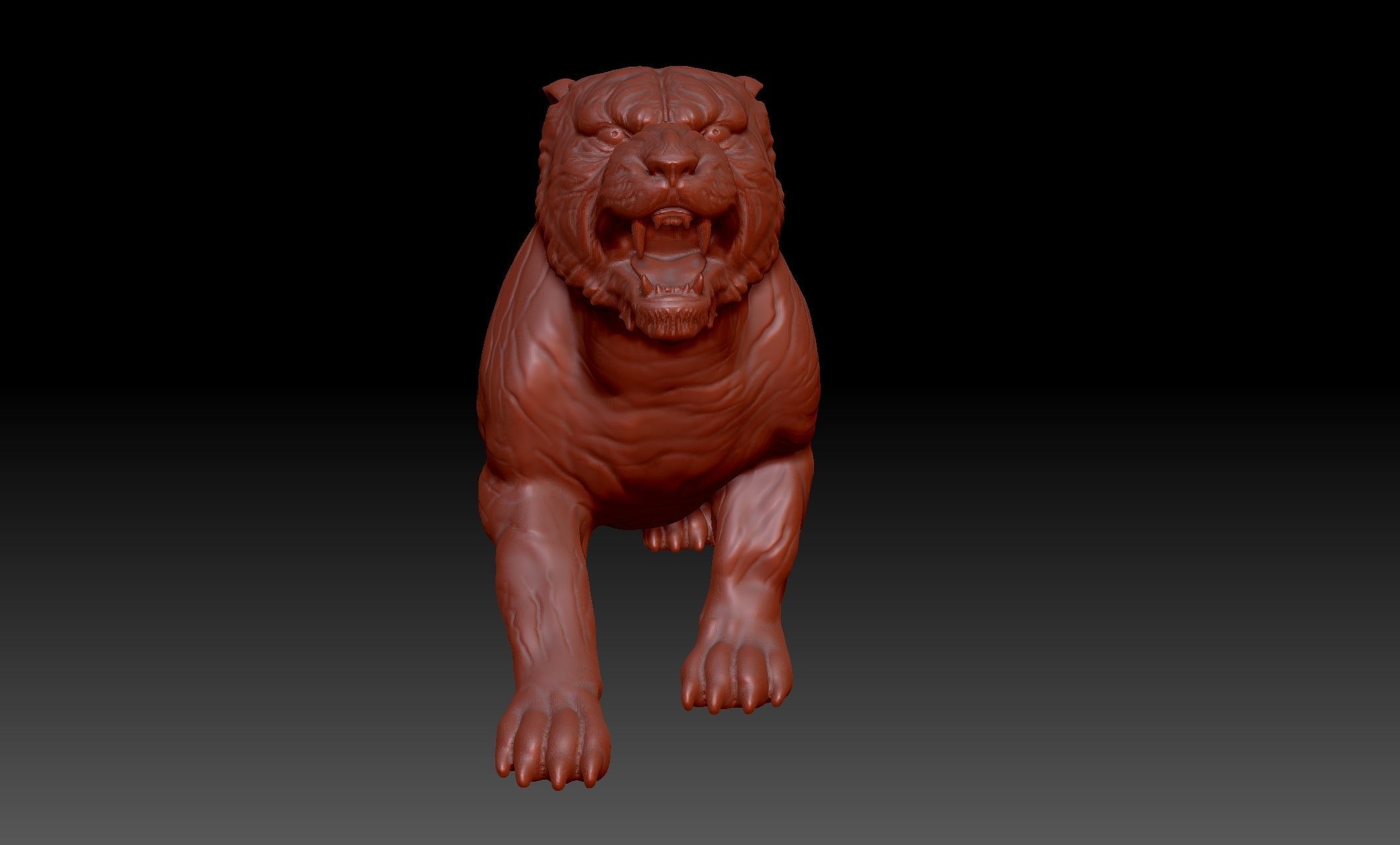 Tiger 3D print model_1