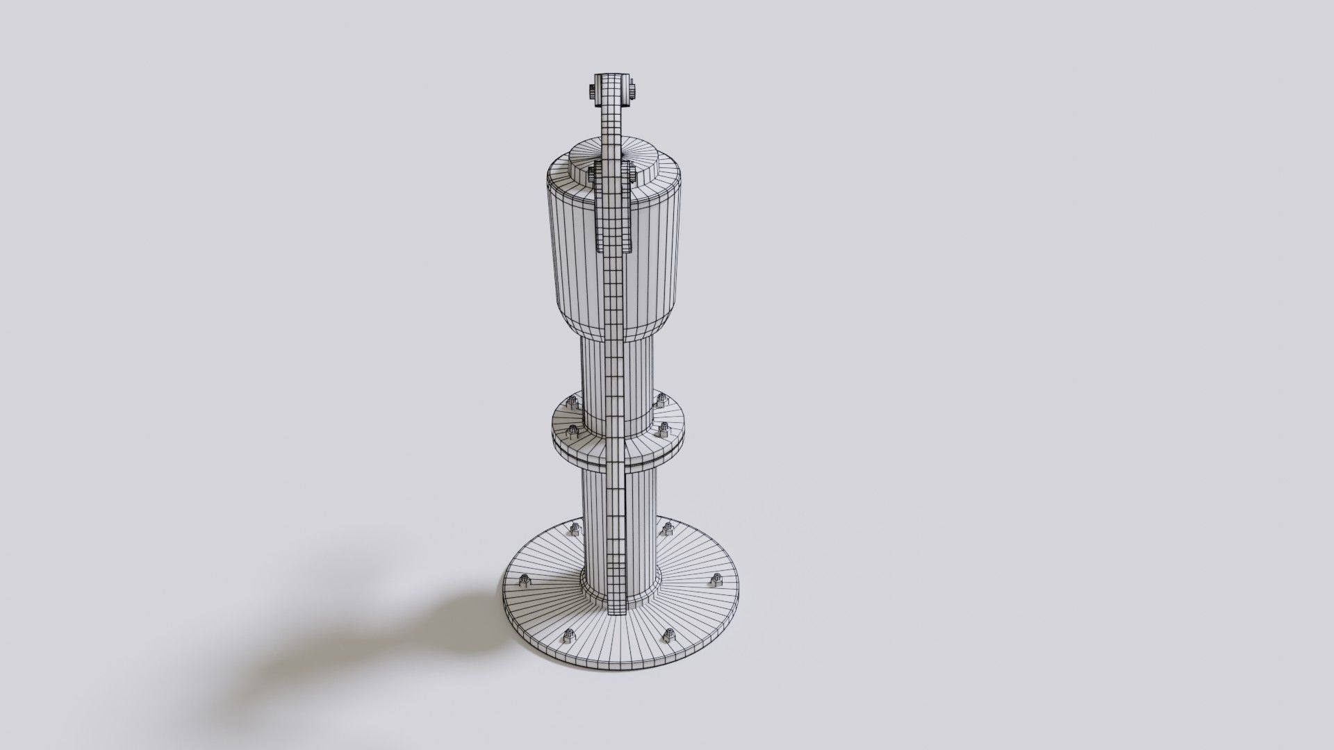 Water stream pump Low-poly 3D model_30