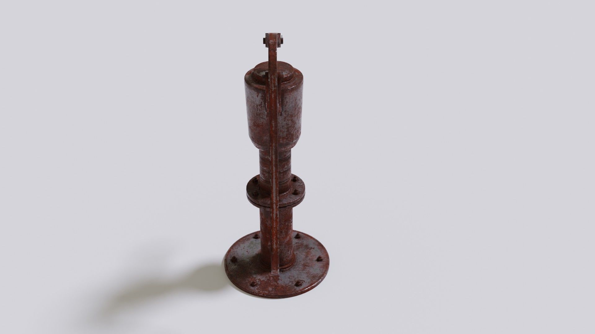 Water stream pump Low-poly 3D model_13